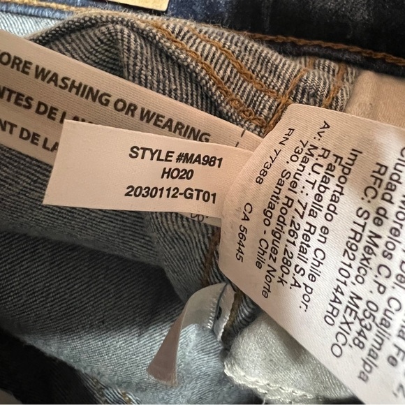 Madewell NWT 10" High Rise Skinny Jeans Dewitt Wash Button Front Tencel Size 25 - Picture 15 of 15